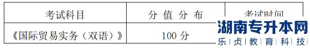 湖南信息學(xué)院專(zhuān)升本考試科目、分值分布及考試時(shí)間