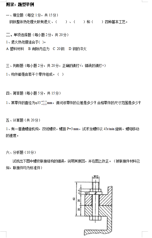 2023年懷化學(xué)院專升本《機(jī)械基礎(chǔ)》考試大綱