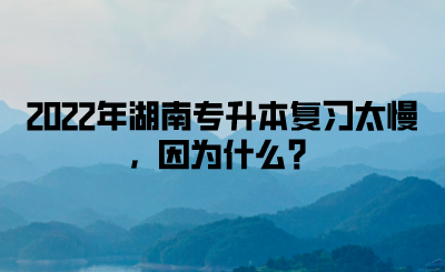 2022年湖南專升本復(fù)習(xí)太慢，因?yàn)槭裁矗?圖1)