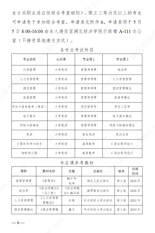 2023年湖北經(jīng)濟(jì)學(xué)院專升本招生簡(jiǎn)章公布(圖6)