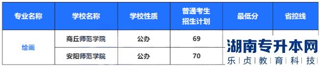 2022年河南專升本藝術(shù)類專業(yè)招生計(jì)劃及錄取分?jǐn)?shù)線(圖7)