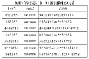 2021年4月山東省濱州市高等教育自學(xué)考試考前須知